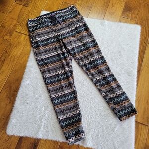 Patagonia Snap T Pants Women's Medium Aztec Print Microfleece